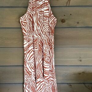 One West zebra print sundress size XL